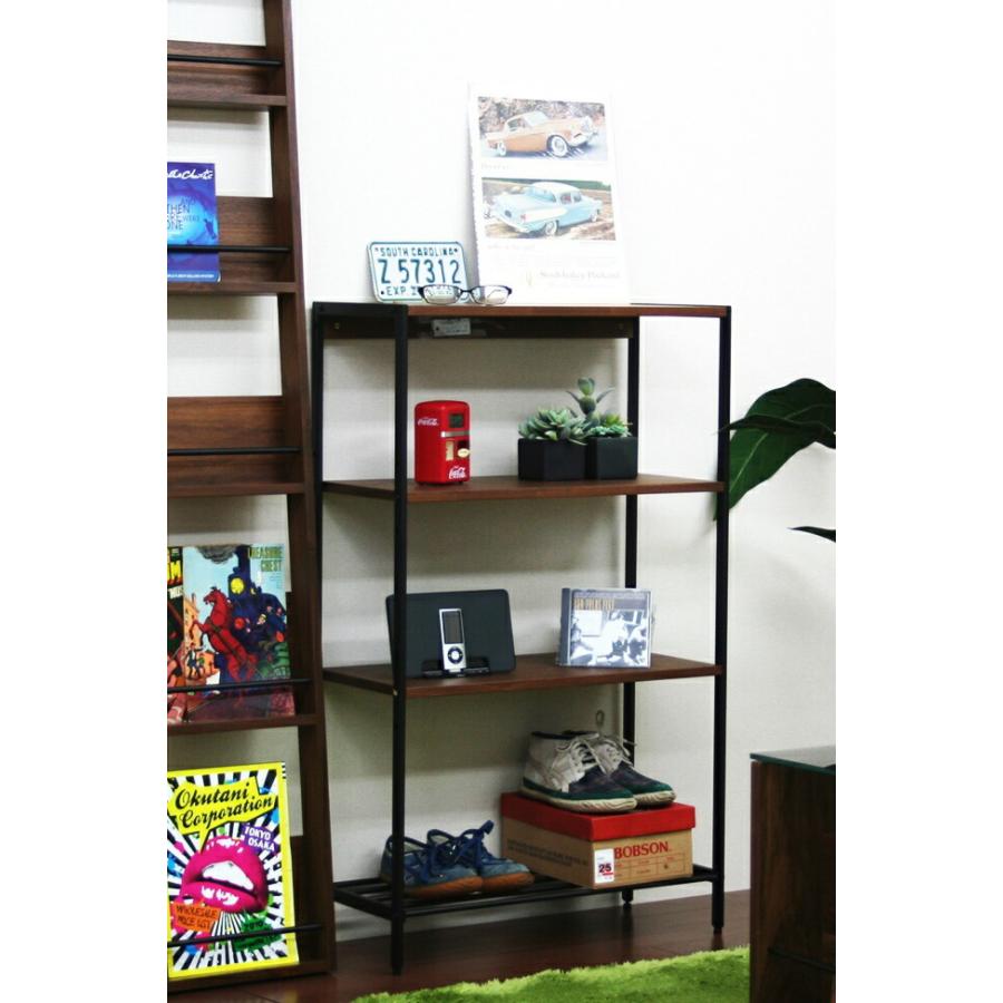 オープンラック 4段 ディスプレイラック 幅60 ウッドラック フリーラック 飾り棚 見せる収納 多目的ラック ヴィンテージ 北欧 おしゃれ |  | 08