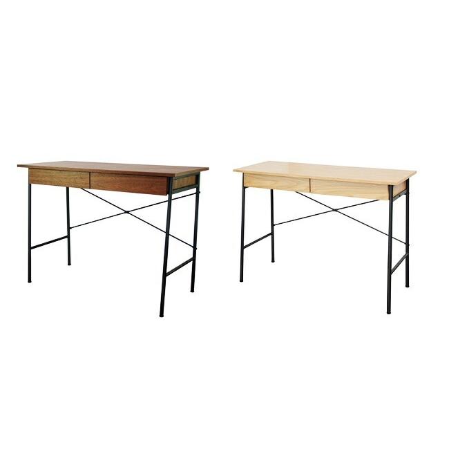 デスク パソコンデスク 幅100cm 引出し オフィスデスク PCデスク 学習デスク 学習机 勉強机 ワークデスク おしゃれ 引き出し アンティーク ブラウン ナチュラル | 