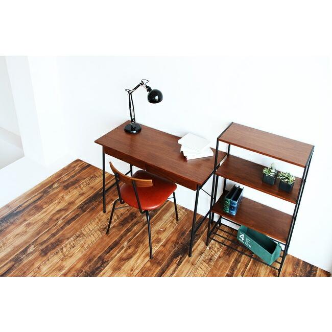 デスク パソコンデスク 幅100cm 引出し オフィスデスク PCデスク 学習デスク 学習机 勉強机 ワークデスク おしゃれ 引き出し アンティーク ブラウン ナチュラル |  | 02