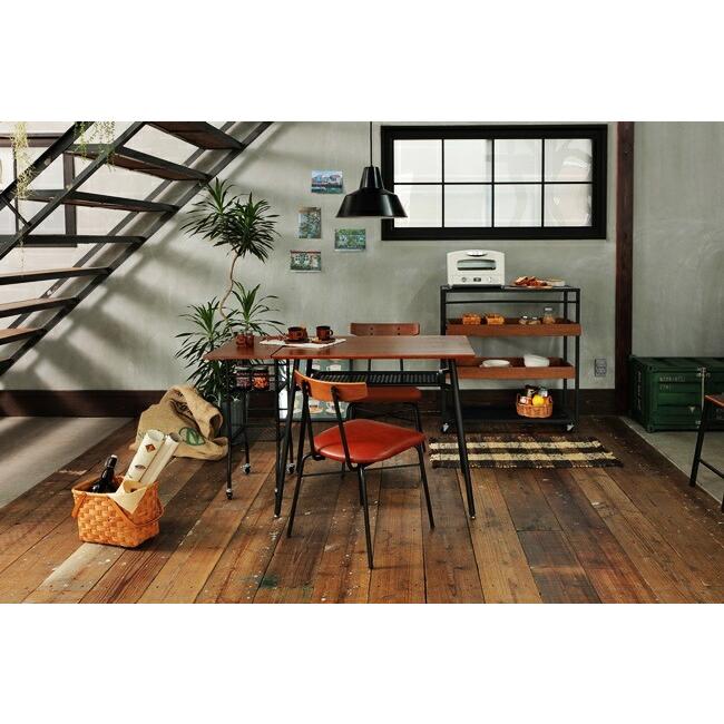 ダイニングテーブル 2人用 幅90cm 食卓テーブル 長方形 ダイニング テーブル 食卓机 天然木 木目 スチール おしゃれ 北欧 ブラウン 二人掛け レトロ |  | 01