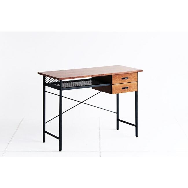 パソコンデスク 幅100cm 引き出し付き 収納付き 木製 デスク ワークデスク おしゃれ 北欧 オフィスデスク アンティーク レトロ ブラウン 学習デスク |  | 02