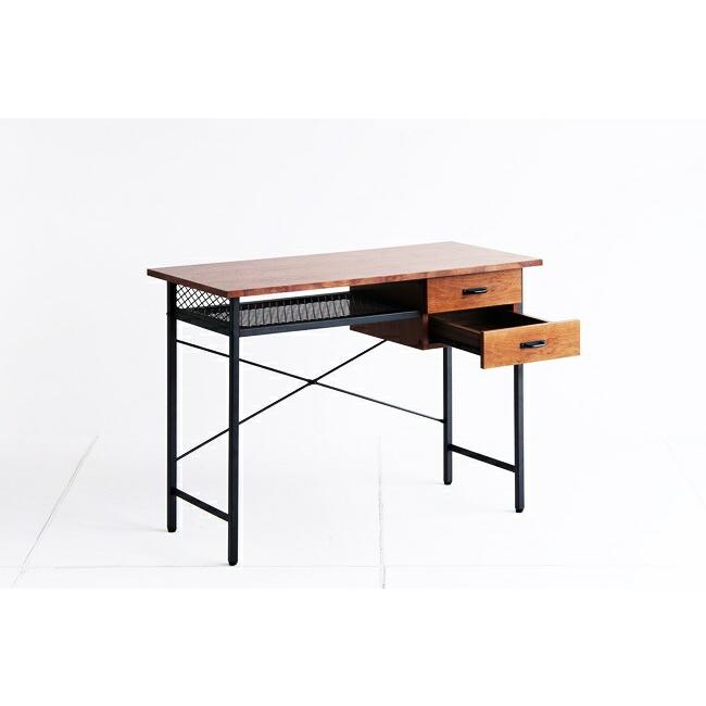 パソコンデスク 幅100cm 引き出し付き 収納付き 木製 デスク ワークデスク おしゃれ 北欧 オフィスデスク アンティーク レトロ ブラウン 学習デスク |  | 07