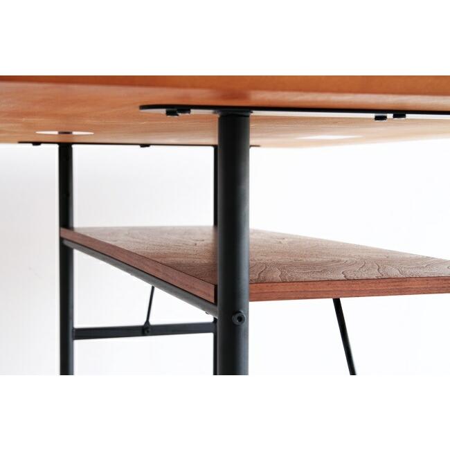 ダイニングテーブル 4人掛け 高さ調節 幅120cm 4人用 棚付き 4P 食卓テーブル 机 収納 食事 おしゃれ シンプル 高さ調整 北欧 レトロ |  | 10