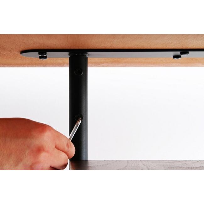 ダイニングテーブル 4人掛け 高さ調節 幅120cm 4人用 棚付き 4P 食卓テーブル 机 収納 食事 おしゃれ シンプル 高さ調整 北欧 レトロ |  | 09