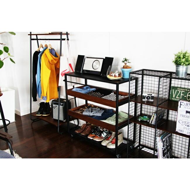 ワゴンラック キャスター付 ワゴン ラック カートワゴン おしゃれ スリム キッチンワゴン キッチンラック 北欧 隙間収納 スチールワゴン 引き出し 洋服収納 |  | 03