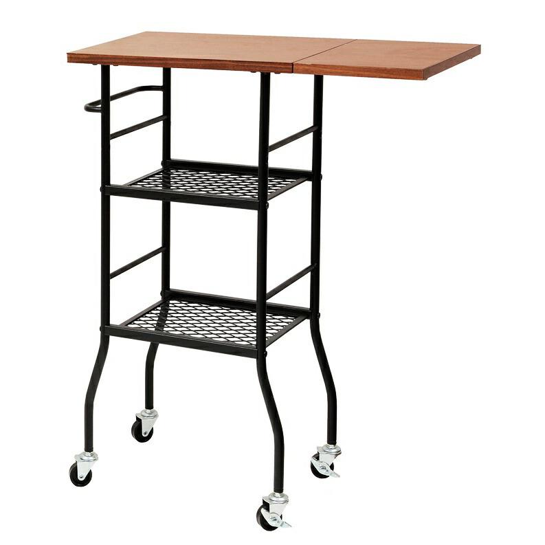 ワゴンラック サイドテーブル キャスター付 作業台 バタフライ ポットワゴン ワゴン ラック キッチンワゴン キッチンラック ラック デスクワゴン | 