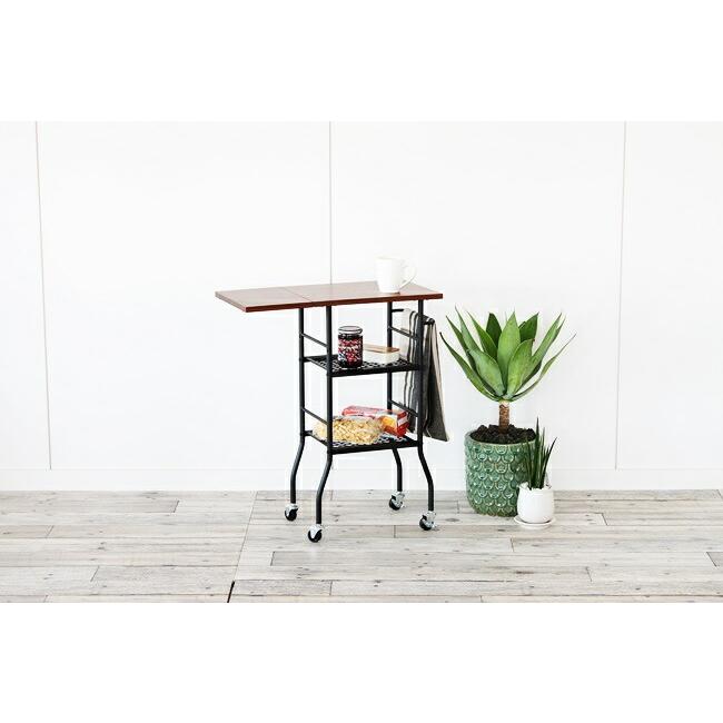 ワゴンラック サイドテーブル キャスター付 作業台 バタフライ ポットワゴン ワゴン ラック キッチンワゴン キッチンラック ラック デスクワゴン |  | 01