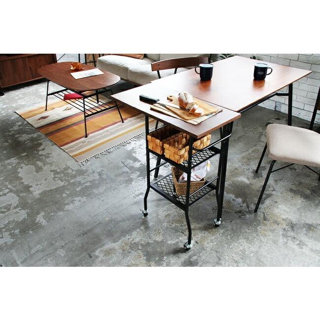 ワゴンラック サイドテーブル キャスター付 作業台 バタフライ ポットワゴン ワゴン ラック キッチンワゴン キッチンラック ラック デスクワゴン |  | 05