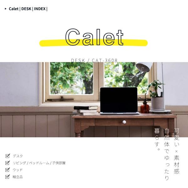 デスク 幅80cm パソコンデスク 引出し付き 木製 ワークデスク 勉強机 天然木 おしゃれ 北欧 カントリー レトロ かわいい 子供部屋 ナチュラル アンティーク |  | 03