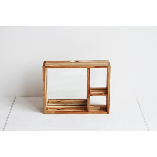 収納ボックス ミラー 鏡 ディスプレイラック アクセサリー収納 玄関収納 鍵置き 北欧 完成品 木製 おしゃれ アンティーク ディスプレイボックス |  | 04