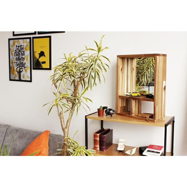 収納ボックス ミラー 鏡 ディスプレイラック アクセサリー収納 玄関収納 鍵置き 北欧 完成品 木製 おしゃれ アンティーク ディスプレイボックス |  | 09