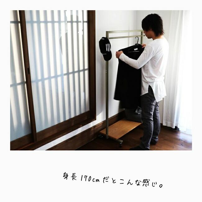 ハンガーラック 収納棚付き キャスター付き コート掛け 洋服掛け コートハンガー 衣類収納 おしゃれ スチール フック付き ナチュラル カバン置き |  | 03