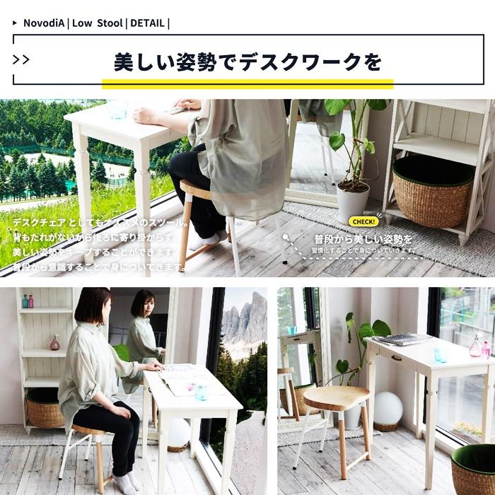 スツール おしゃれ 北欧 カントリー 楕円形 腰掛け ホワイト グリーン 天然木 コンパクト 省スペース いす イス チェア 木製 スチール かわいい ナチュラル 店舗 |  | 06