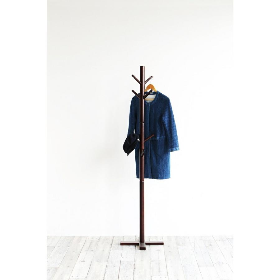 ポールハンガー ポールスタンド ポールハンガー コートハンガー 洋服掛け コート掛け コートツリー 北欧 木製 ダークブラウン ナチュラル ホワイト |  | 01