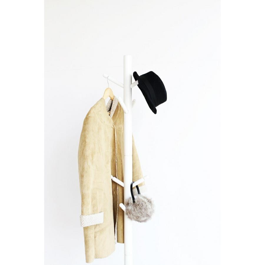 ポールハンガー ポールスタンド ポールハンガー コートハンガー 洋服掛け コート掛け コートツリー 北欧 木製 ダークブラウン ナチュラル ホワイト |  | 02
