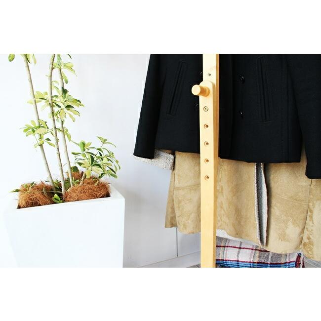 ハンガーラック キャスター付き 伸縮式 棚付き コートハンガー おしゃれ スリム 衣類収納 伸張式ハンガー ブラウン ナチュラル 木製 高さ調節 |  | 15