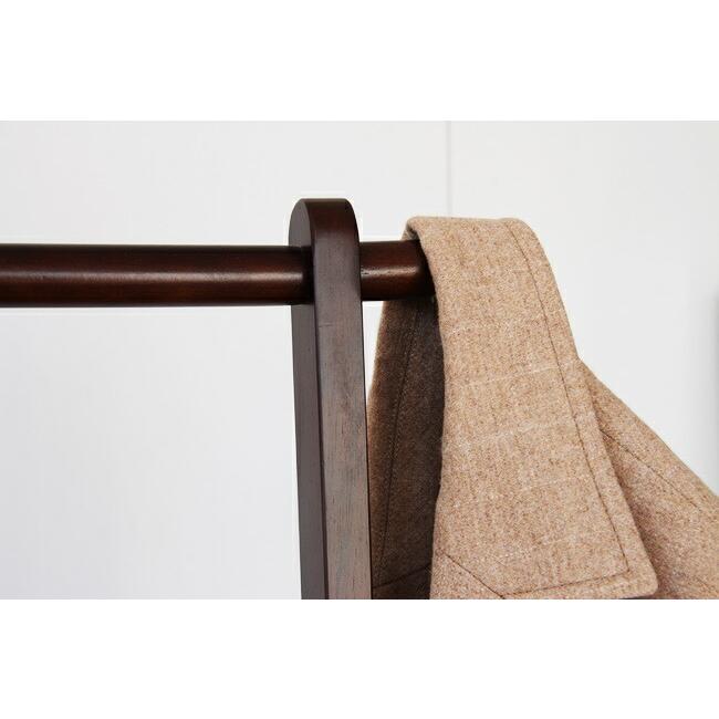 ハンガーラック キャスター付き 伸縮式 棚付き コートハンガー おしゃれ スリム 衣類収納 伸張式ハンガー ブラウン ナチュラル 木製 高さ調節 |  | 08