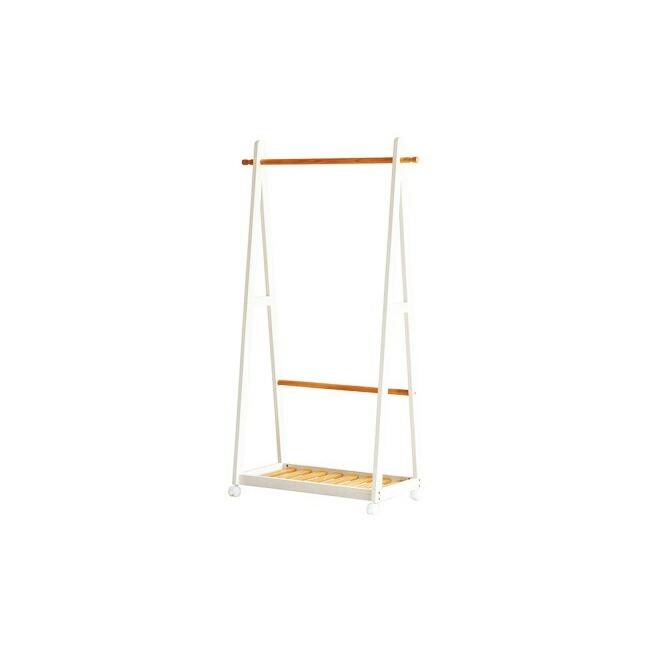 ハンガーラック キャスター付き コート掛け コートハンガー おしゃれ ポールハンガー パイプハンガー ウッドラック 洋服掛け 衣類収納 木製 |  | 10