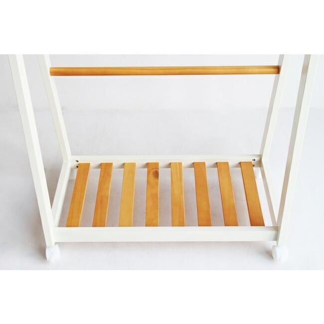 ハンガーラック キャスター付き コート掛け コートハンガー おしゃれ ポールハンガー パイプハンガー ウッドラック 洋服掛け 衣類収納 木製 |  | 17