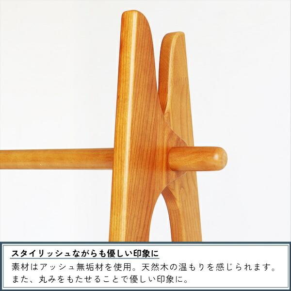 ハンガーラック 折りたたみ 棚付き コンパクト 木製 省スペース 折り畳み 一人暮らし 狭い部屋 ワンルーム おしゃれ アジアン 洋服掛け コート掛け ヴィンテージ | ブランド登録なし | 09