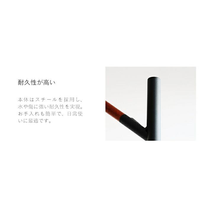 ポールハンガー 天然木 木製 省スペース アイボリー/ブラック ハンガーラック コート掛け 衣類掛け コンパクト おしゃれ 北欧 カントリー 和モダン レトロ | ブランド登録なし | 11