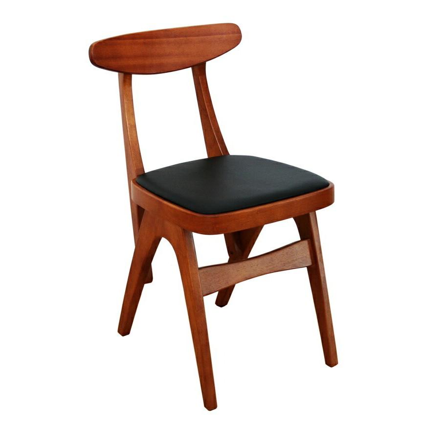 チェア ダイニングチェア 完成品 デスクチェア 食卓チェア 食卓椅子 アームレス 肘なし レザー風 合成皮革 レトロ 木製 PVC コンパクト 省スペース |  | 01