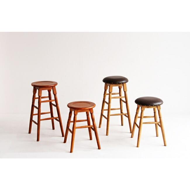ハイスツール バースツール 木製 カウンタースツール 北欧 スツール 天然木 カウンターチェア おしゃれ ハイチェア 丸椅子 レトロ モダン ブラウン |  | 05