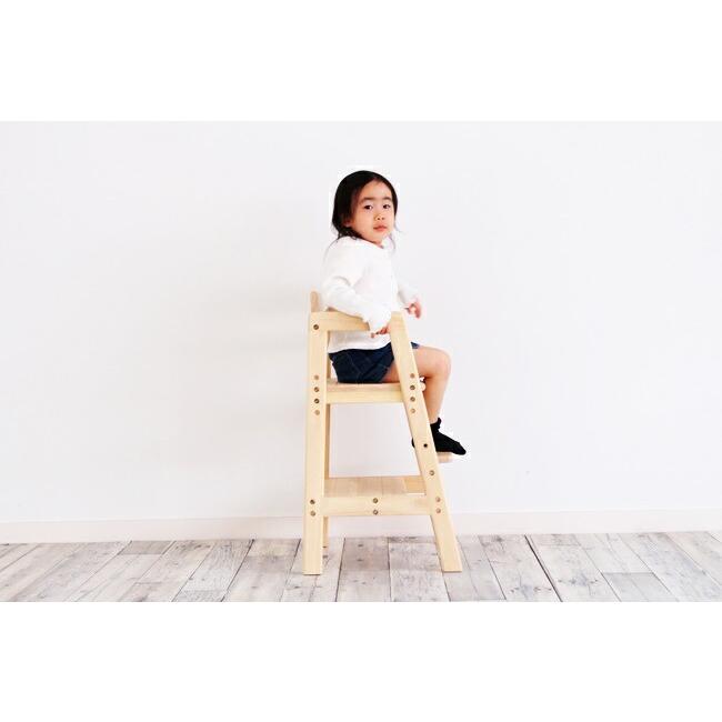 キッズチェア ベビーチェア ハイチェア ステップ 木製 高さ調節 ダイニングチェア 高さ調整 赤ちゃん 北欧 ナチュラル ブラウン 踏み台 子供用チェア |  | 03