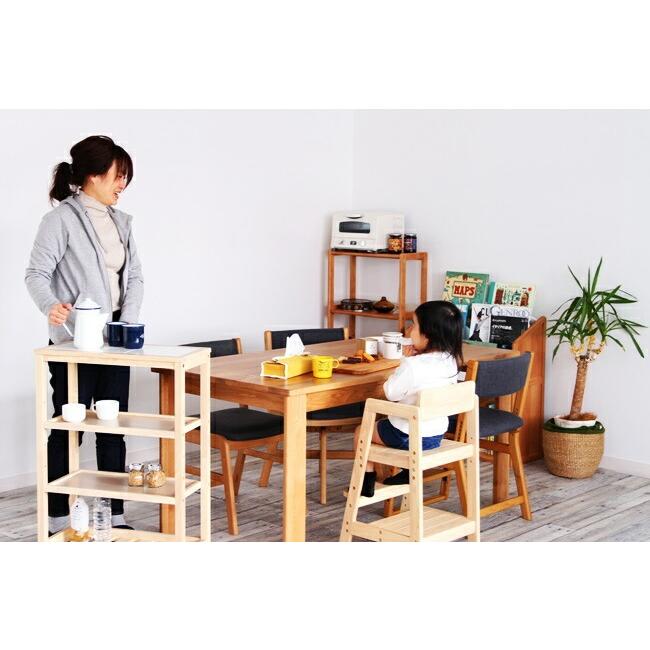 キッズチェア ベビーチェア ハイチェア ステップ 木製 高さ調節 ダイニングチェア 高さ調整 赤ちゃん 北欧 ナチュラル ブラウン 踏み台 子供用チェア |  | 06