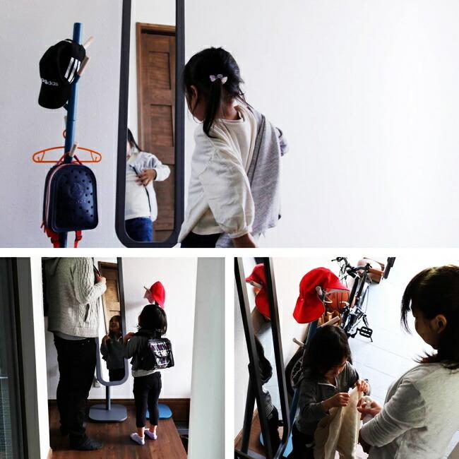 ポールハンガー 洋服掛け 子供 かわいい 北欧 おしゃれ キッズ 子供用 ハンガー 衣類収納 ハンガーポール イエロー ブルー グレー アイボリー ピンク |  | 01