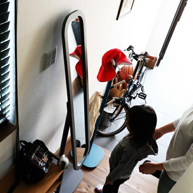 スタンドミラー 姿見 角度調節付き ミラー 全身が映る 角丸 円 自立 鏡 全身鏡 飛散防止 北欧 おしゃれ 木製 コンパクト 省スペース ひとり暮らし |  | 01