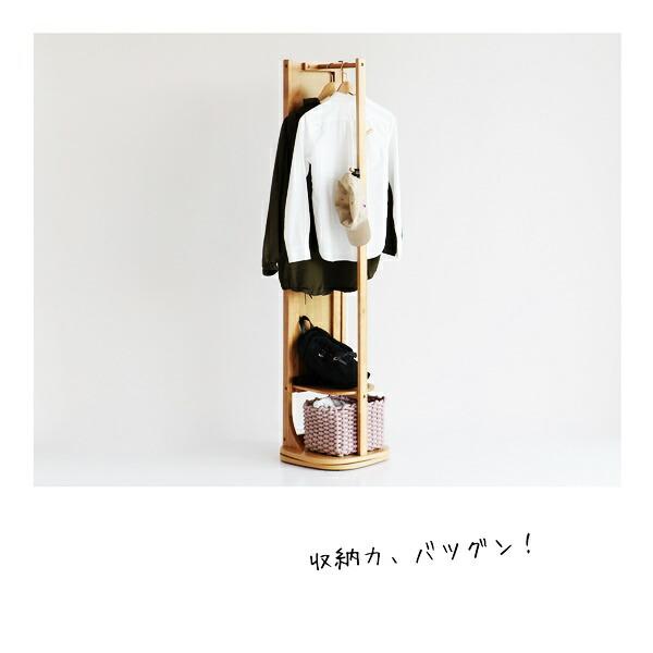 回転式ミラーハンガー 姿見 全身ミラー 自立 スタンドミラー 回転 全身鏡 洋服掛け コート掛け 省スペース コンパクト ひとり暮らし ワンルーム 狭い部屋 北欧 | ブランド登録なし | 02