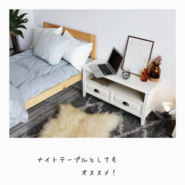 テレビボード テレビ台 ローボード テレビラック 完成品 おしゃれ シンプル 白家具 ひとり暮らし 北欧 フレンチ カントリー 木製 省スペース 引き出し ホワイト |  | 02