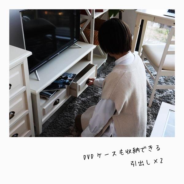 テレビボード テレビ台 ローボード テレビラック 完成品 おしゃれ シンプル 白家具 ひとり暮らし 北欧 フレンチ カントリー 木製 省スペース 引き出し ホワイト |  | 03