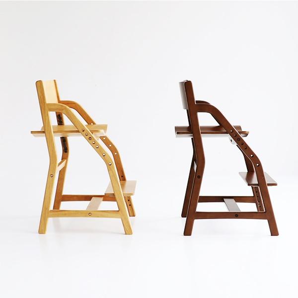 キッズチェア 学習椅子 キッズ用ダイニングチェア 木製 ナチュラル ブラウン 天然木 子ども椅子 子供用 北欧 カントリー 和モダン ベビーチェア 高さ調整 | ブランド登録なし | 16