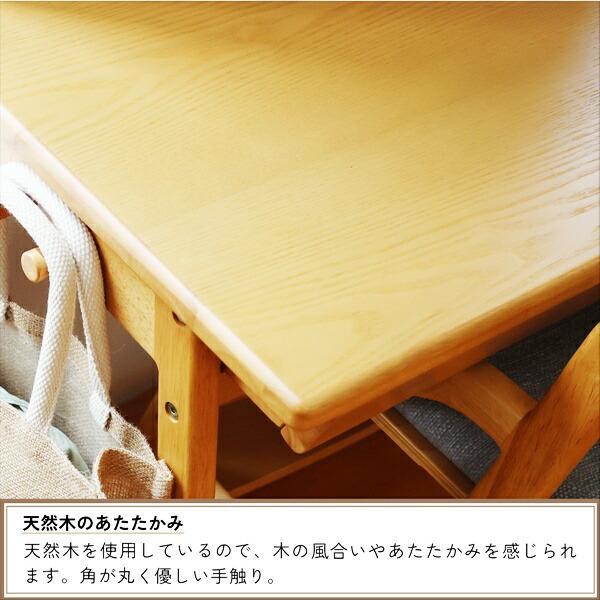 学習机 キャスター付き キッズデスク ダイニング学習 キッズ用デスク 木製 引き出し付き 天然木 長方形 シンプル 北欧 カントリー ナチュラル 平机 | ブランド登録なし | 16