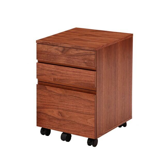 デスクワゴン 横幅40cm 3段 チェスト キャビネット キャスター付き 木製 収納ケース 書類整理 オフィス収納 デスク収納 デスクキャビネット 書斎 |  | 15