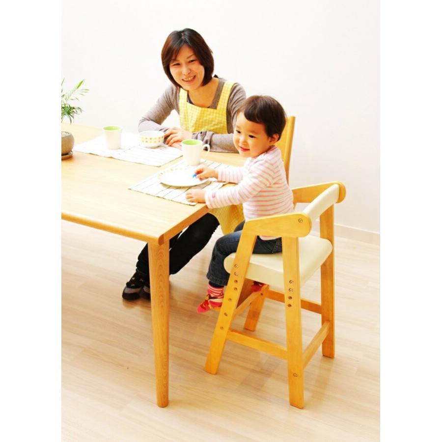 キッズハイチェアー ベビーチェア キッズチェア 木製 子供用椅子 赤ちゃん 子供用チェア かわいい おしゃれ ダークブラウン ナチュラル |  | 02
