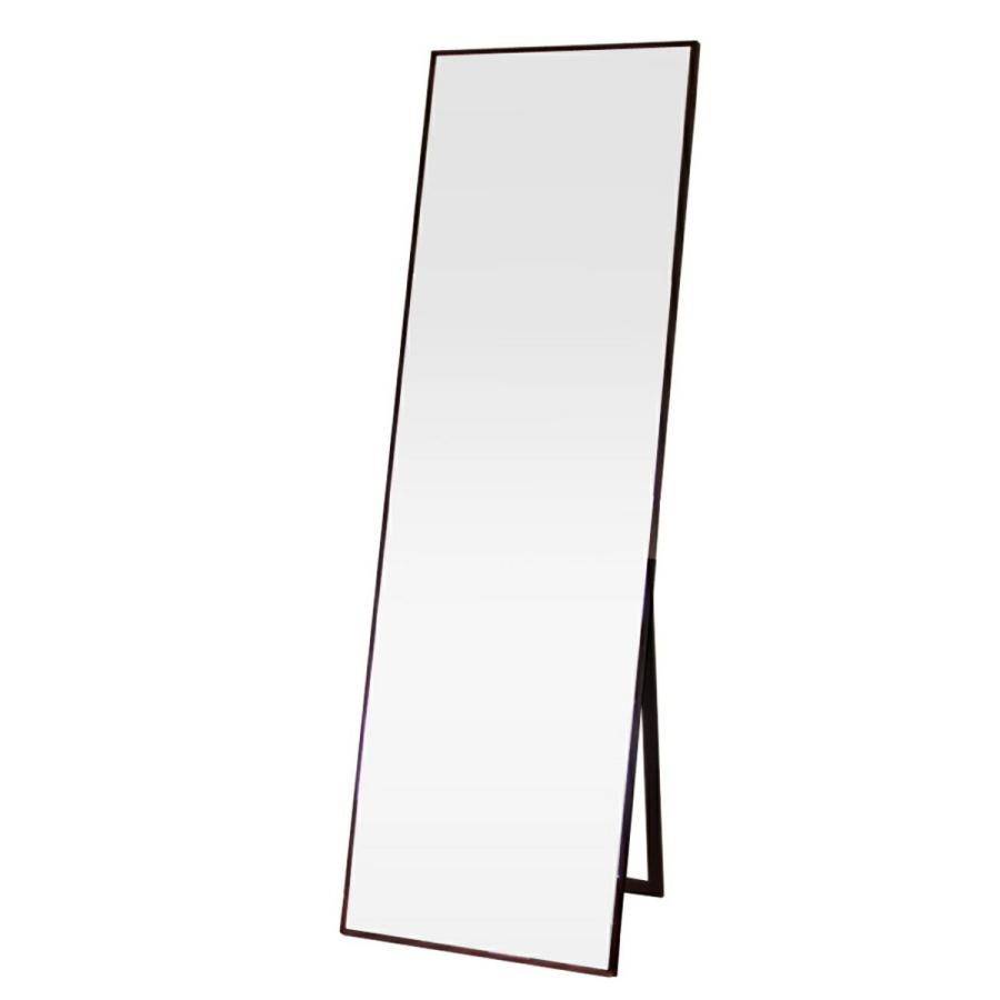 姿見 ミラー ワイド 鏡 スタンドミラー 全身鏡 姿見鏡 飛散防止 細枠 細フレーム 完成品 おしゃれ 自立式 ダークブラウン ナチュラル スリムタイプ |  | 03