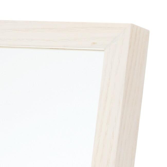 姿見 スタンドミラー ミラー 鏡 全身鏡 木製 天然木 おしゃれ 北欧 姿見鏡 細身 飛散防止 自立式 インセットミラー ブラウン ナチュラル ホワイト |  | 13