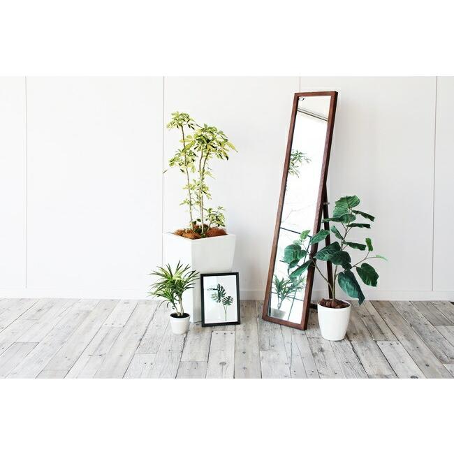 姿見 スタンドミラー ミラー 鏡 全身鏡 木製 天然木 おしゃれ 北欧 姿見鏡 細身 飛散防止 自立式 インセットミラー ブラウン ナチュラル ホワイト |  | 06