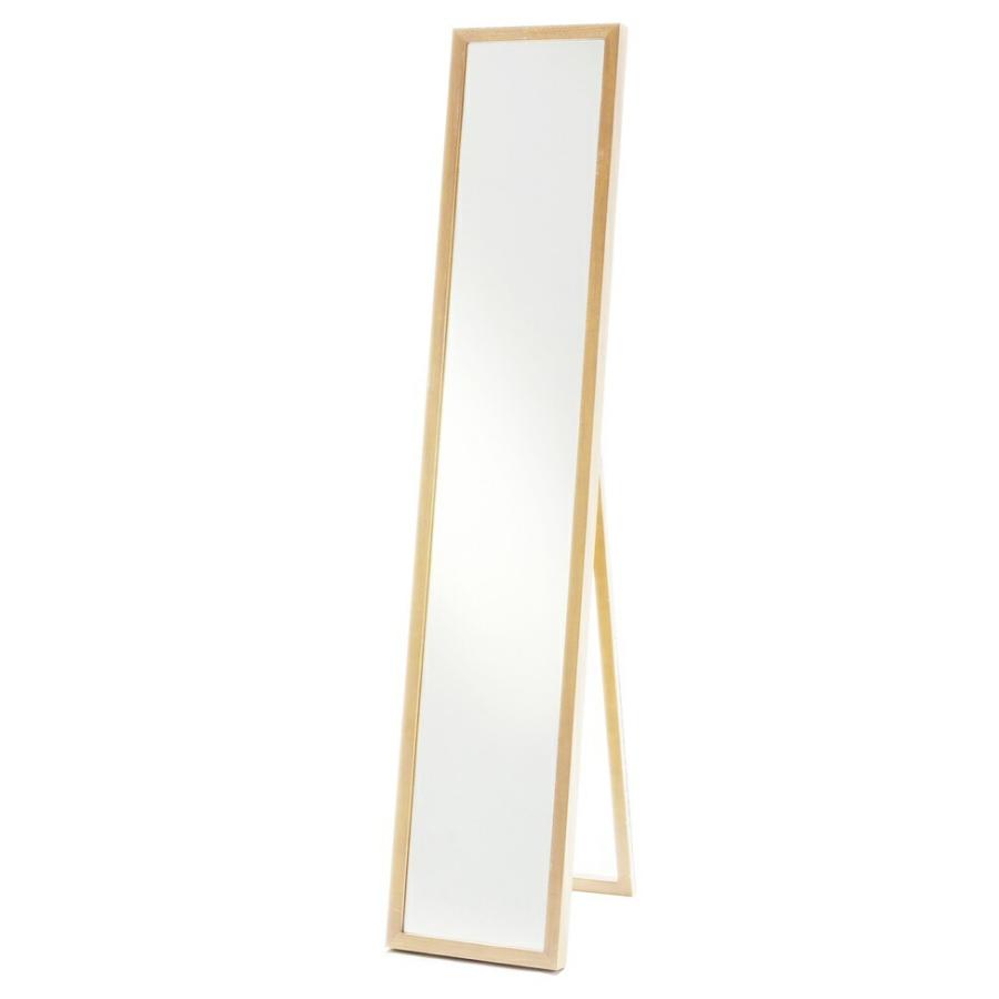 姿見 スタンドミラー ミラー 鏡 全身鏡 木製 天然木 おしゃれ 北欧 姿見鏡 細身 飛散防止 自立式 インセットミラー ブラウン ナチュラル ホワイト |  | 07