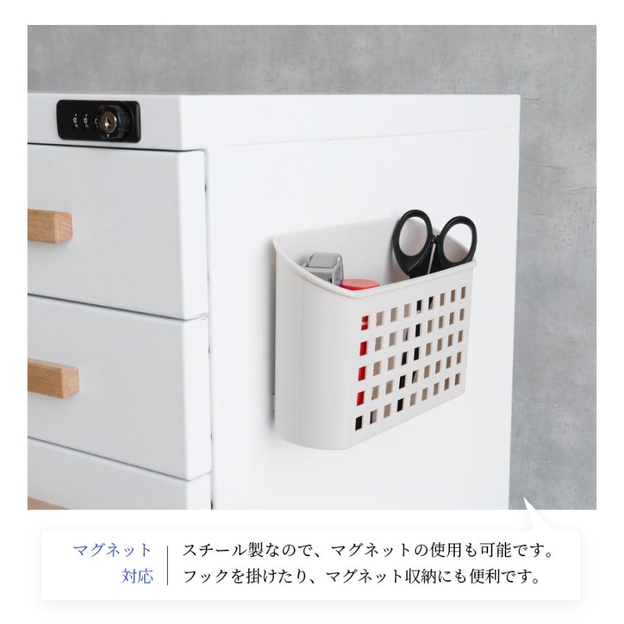 デスクワゴン キャスター付き 3段 完成品 オフィスワゴン 金属製 デスク収納 スチール製  ブラック ホワイト デスクキャビネット デスク収納 オフィス収納 | ブランド登録なし | 15