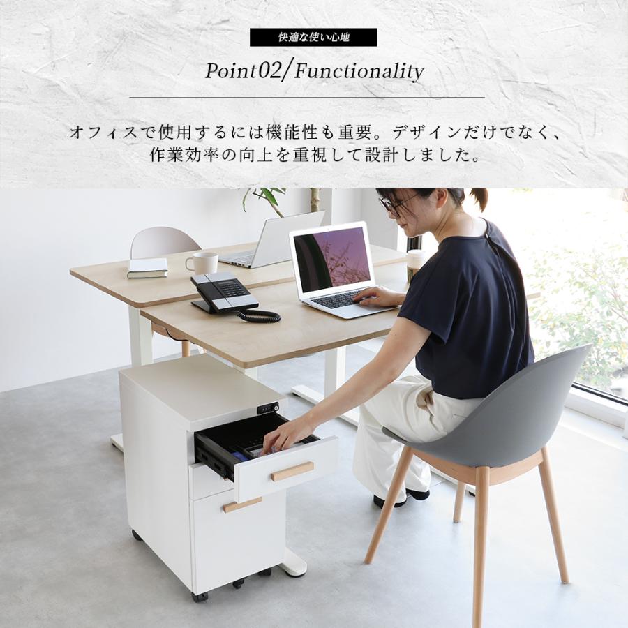 デスクワゴン キャスター付き 3段 完成品 オフィスワゴン 金属製 デスク収納 スチール製  ブラック ホワイト デスクキャビネット デスク収納 オフィス収納 | ブランド登録なし | 08