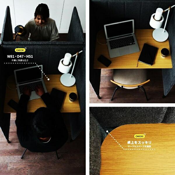 ブースソファ 応接用ソファ パネル付き ハイバック ブースタイプ 集中 パーソナルソファ ソファー ロビー オフィス 間仕切り 事務所 個室 仕切り ブース グレー | ブランド登録なし | 05