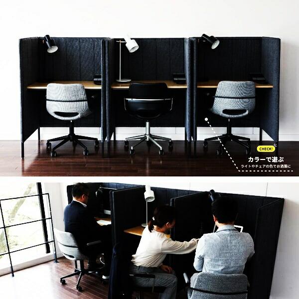 ブースデスク パネルデスク 個別ブース 集中 PCブースデスク オフィス 事務所 テレワーク 在宅勤務 パネル付 在宅ワーク リモートワーク 在宅ワーク 個室ブース | ブランド登録なし | 03