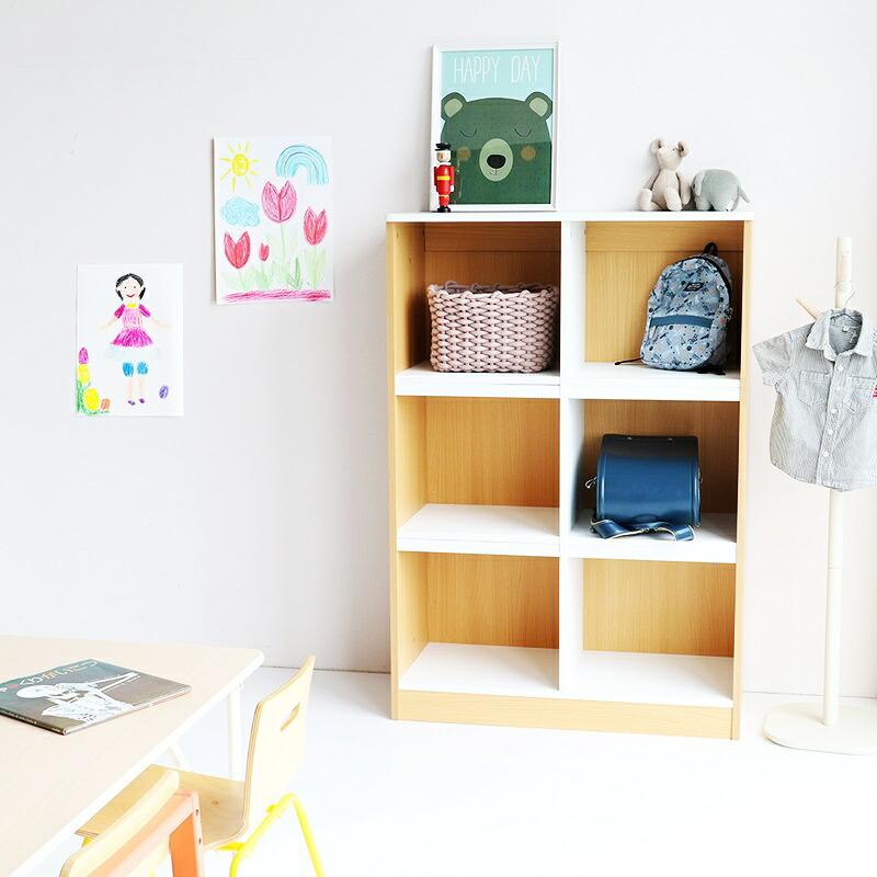 ランドセルラック ナチュラル 本棚 ラック 木製 子ども部屋 収納ラック 見せる収納 北欧 カントリー 和モダン レトロ おしゃれ シンプル 木目 リビング | ブランド登録なし | 13