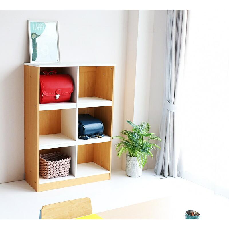 ランドセルラック ナチュラル 本棚 ラック 木製 子ども部屋 収納ラック 見せる収納 北欧 カントリー 和モダン レトロ おしゃれ シンプル 木目 リビング | ブランド登録なし | 14