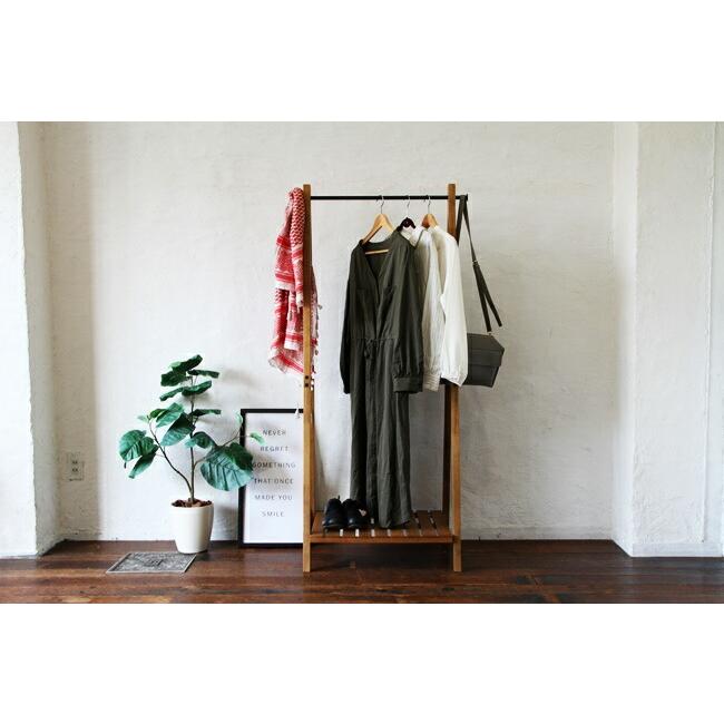 ハンガーラック コートハンガー 木製 おしゃれ 天然木 コート掛け 洋服掛け 一人暮らし ポールハンガー パイプハンガー ウッドラック 洋服収納 北欧 | 