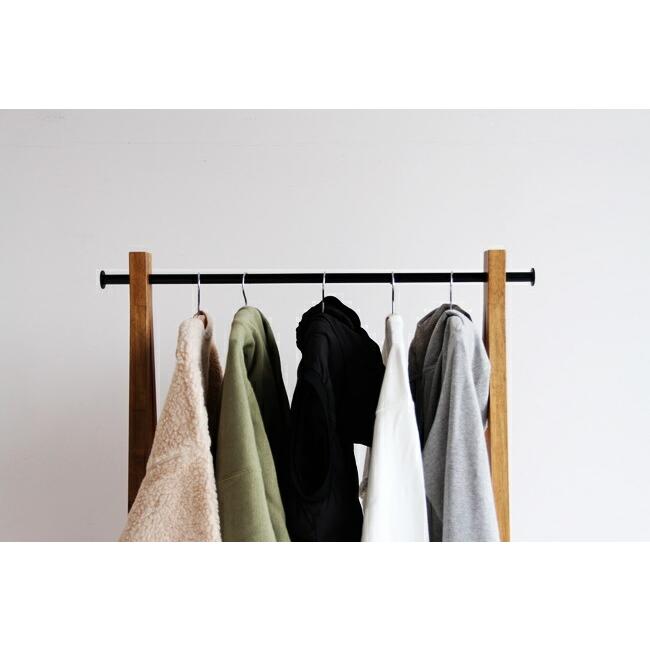 ハンガーラック コートハンガー 木製 おしゃれ 天然木 コート掛け 洋服掛け 一人暮らし ポールハンガー パイプハンガー ウッドラック 洋服収納 北欧 |  | 05